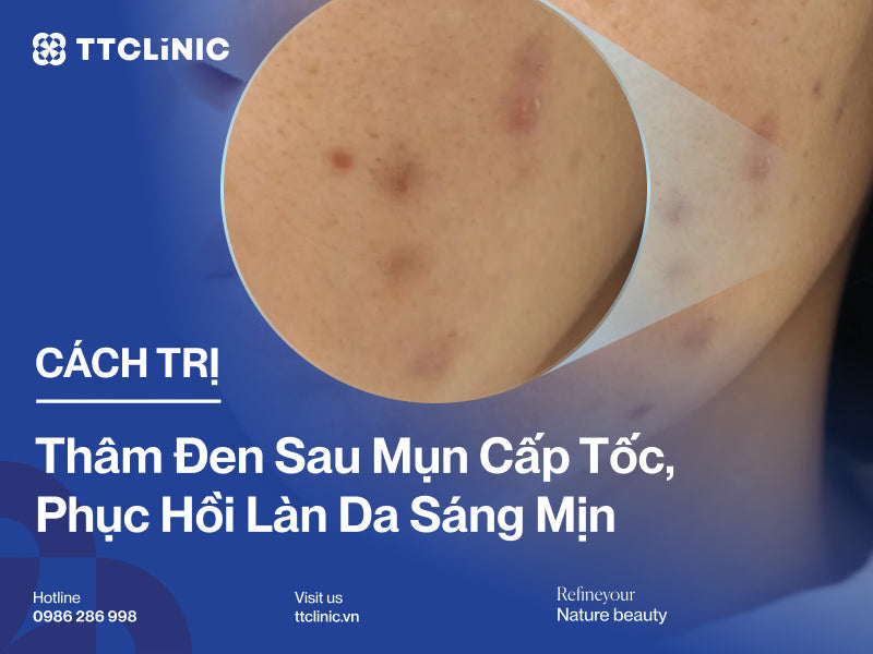 Cách trị thâm đen sau mụn cấp tốc, phục hồi làn da sáng mịn